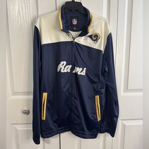 NFL St Louis Rams full zip jacket size large